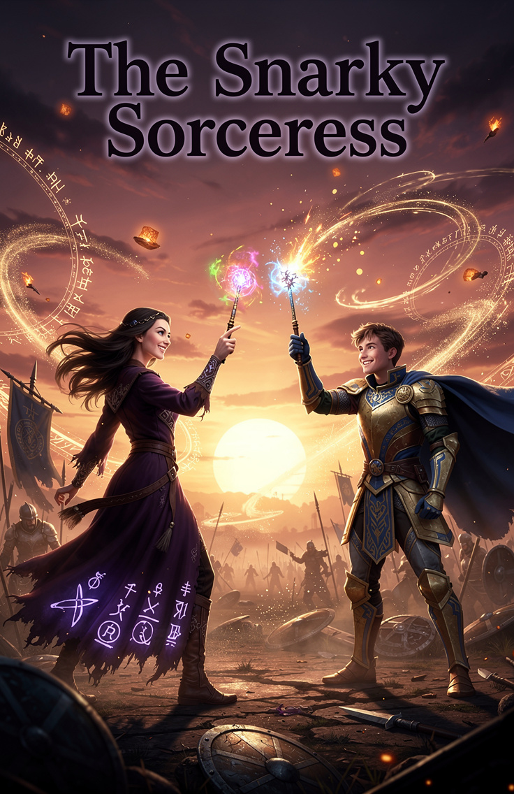 A sorceress known for her biting wit and sharp tongue must team up with a clueless but charming prince to stop a magical apocalypse. With humor, heart, and a sprinkle of chaos, they’ll have to get it right—or ruin everything.